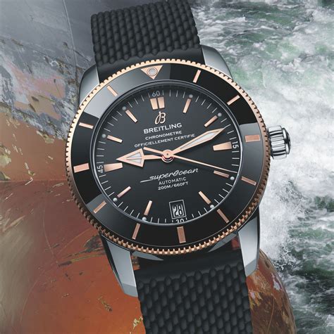 breitling superocean chronometer 200m/660ft|breitling superocean bezel.